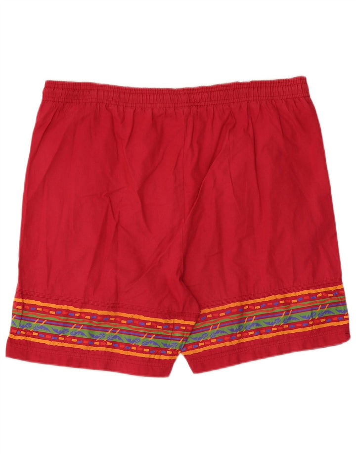 Puma Mens Sport Shorts Large Red Geometric Cotton