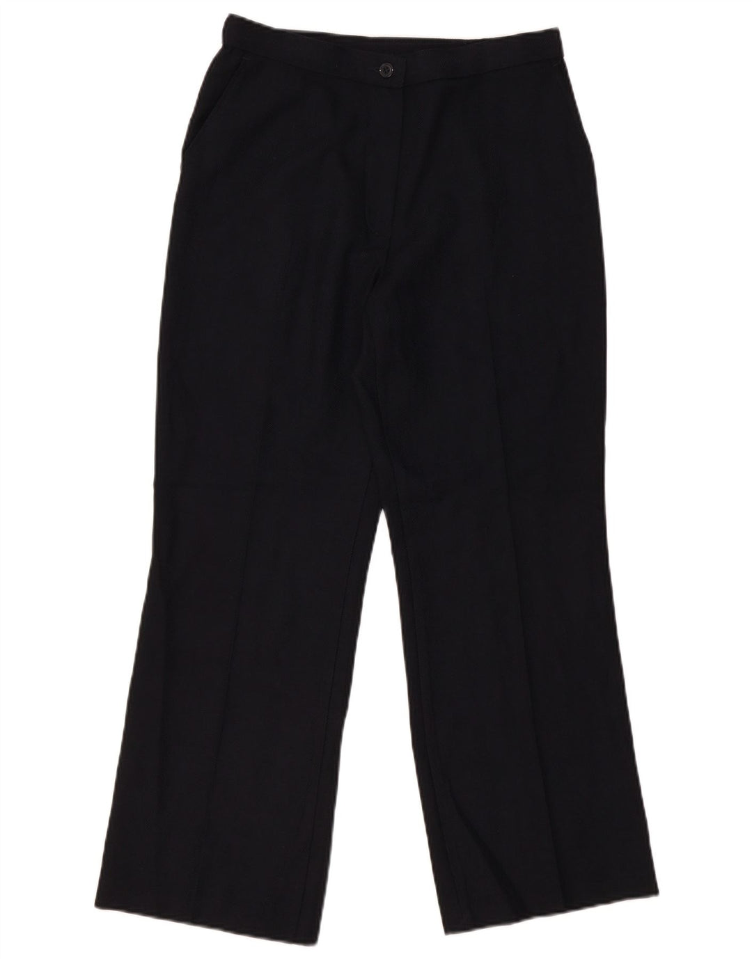 Marks & Spencer Womens Chino Trousers UK 12 Medium W30 L27 Navy Blue
