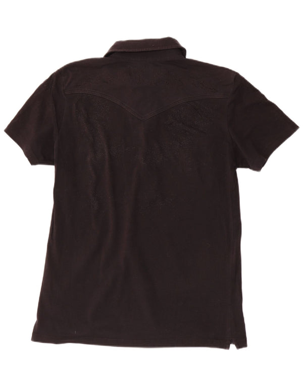 Polo Lee para mujer UK 46 Large Algodón negro