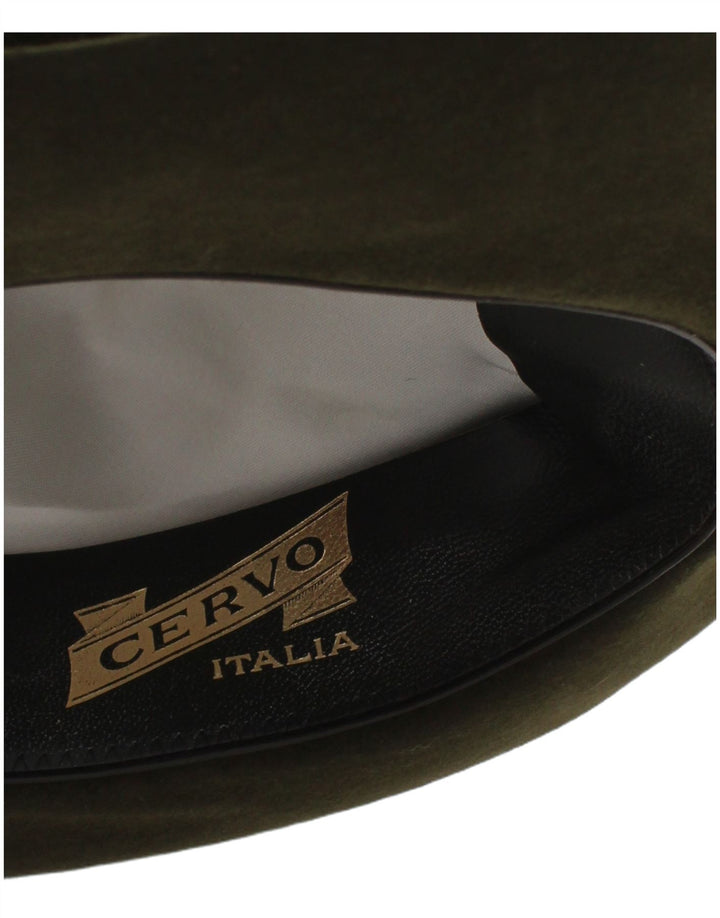 Cervo Mens Fedora Hat Medium Khaki Classic