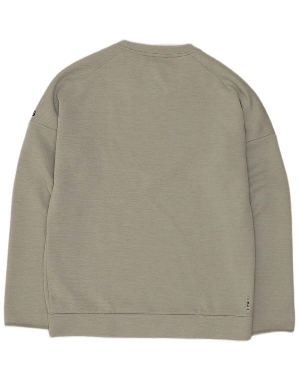 Adidas Sweat-shirt Graphic Regular Fit pour homme en polyester vert moyen