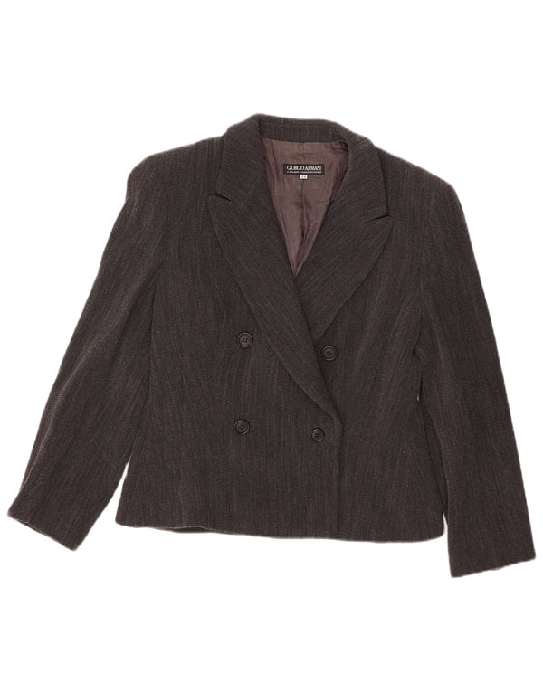 Giorgio Armani Dame Blazer Jacket IT 42 Medium Grey Pinstripe