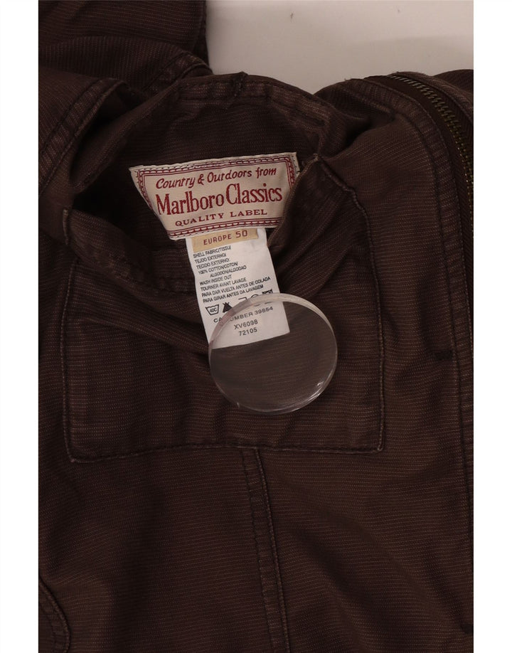 Marlboro Classics Womens Reversible Utility Jacket EU 50 3XL Brown Cotton