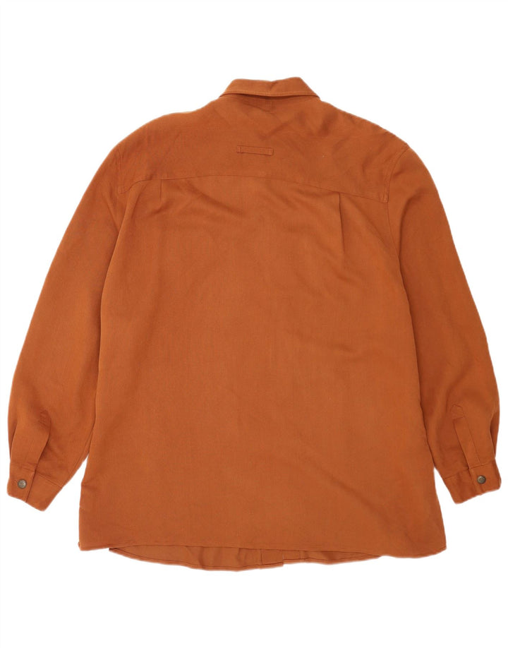 Camicia overshirt da donna Biaggini UK 14 Viscosa marrone medio