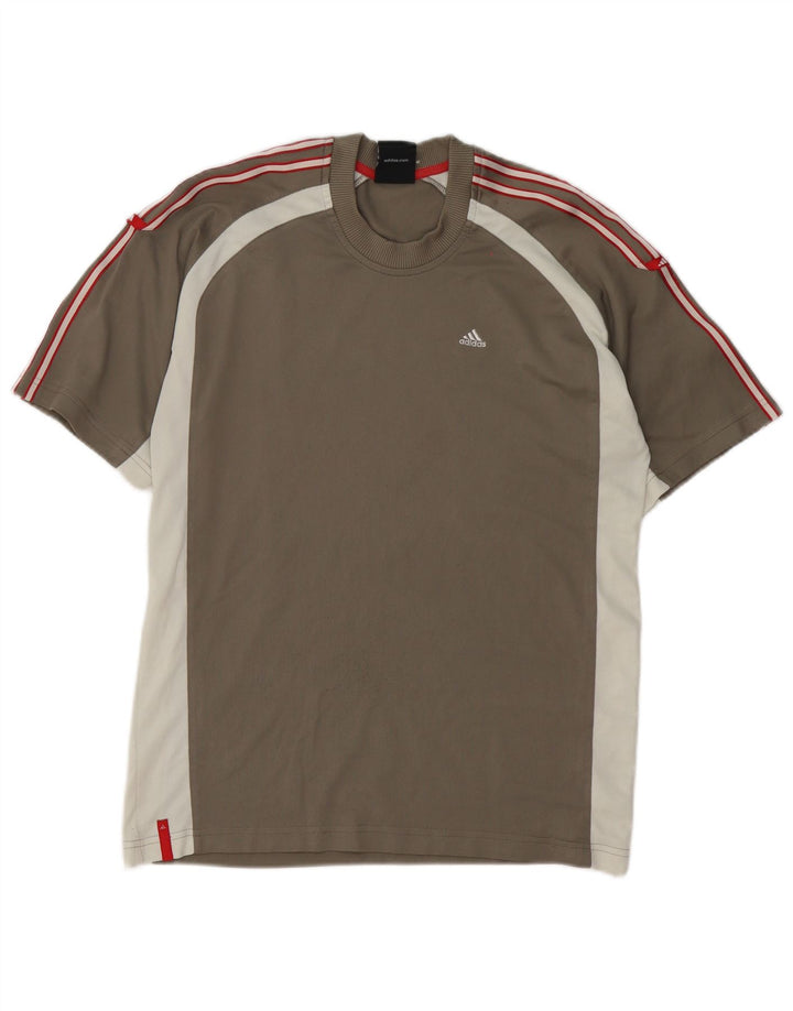 Adidas férfi póló felső kis szürke, színes, poliészter