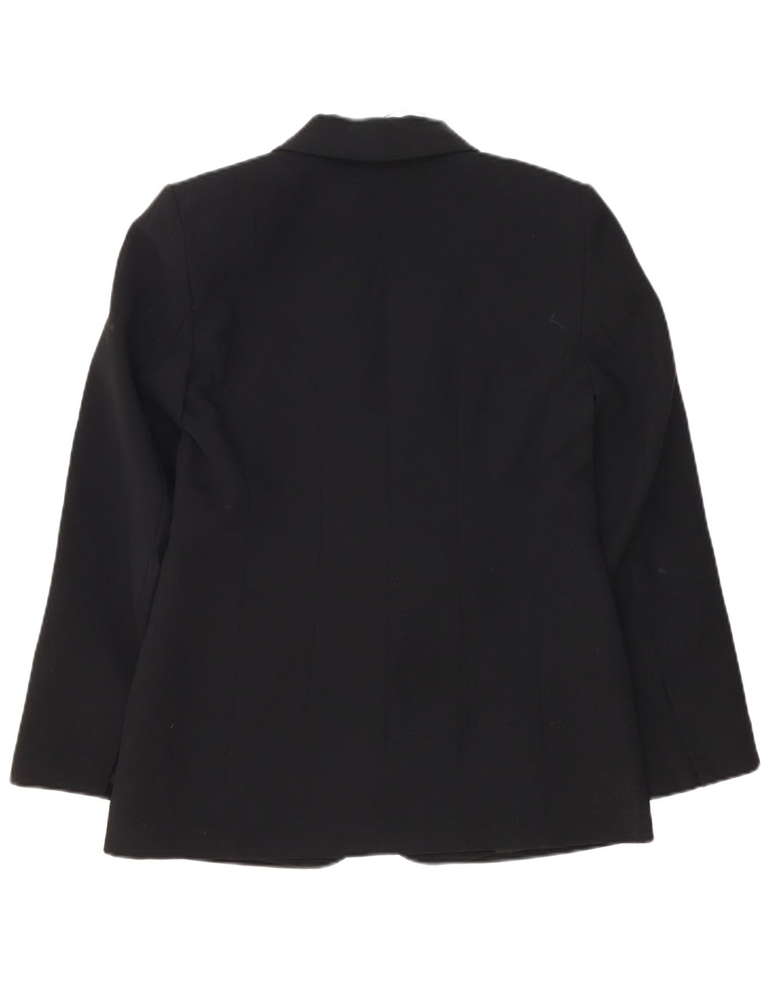 Zara Dame 1 Knap Blazer Jacket UK 12 Medium Sort Polyester