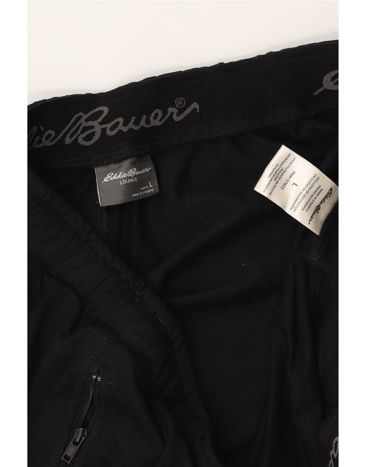 Pantaloncini sportivi da uomo EDDIE BAUER grandi in poliestere nero