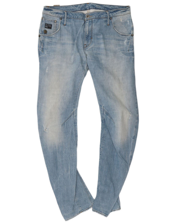 Blugi G-Star pentru bărbați distressed Banana Slim W36 L34 Bumbac albastru
