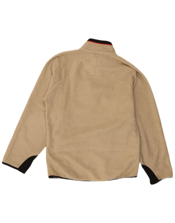 Fila Chaqueta polar para hombre UK 36 Small Beige Colorblock Poliéster
