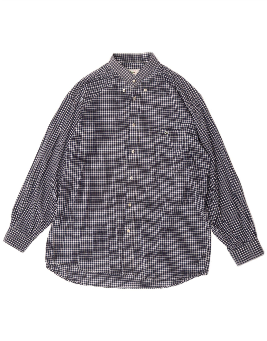 Camicia da uomo Lacoste taglia 41 grande a quadretti blu navy