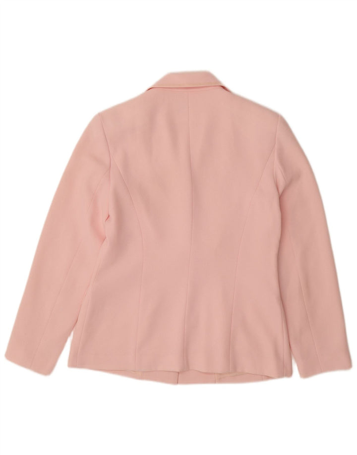 TOGETHER Dame 1-knaps blazerjakke UK 12 Medium Pink Polyester