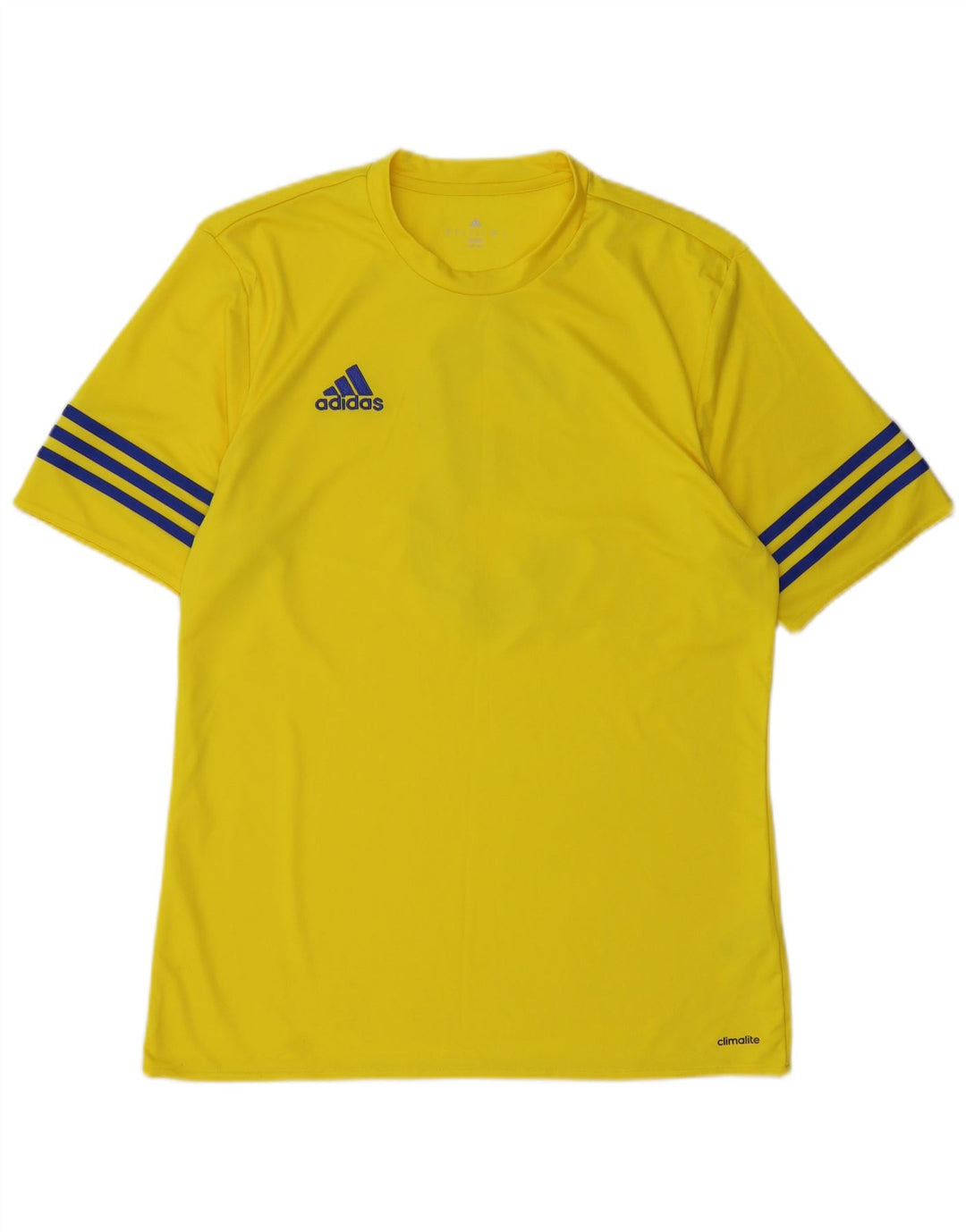 Мужская футболка Adidas Climalite с графическим рисунком Верх среднего желтого цвета из полиэстера