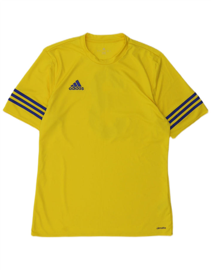 Мужская футболка Adidas Climalite с графическим рисунком Верх среднего желтого цвета из полиэстера