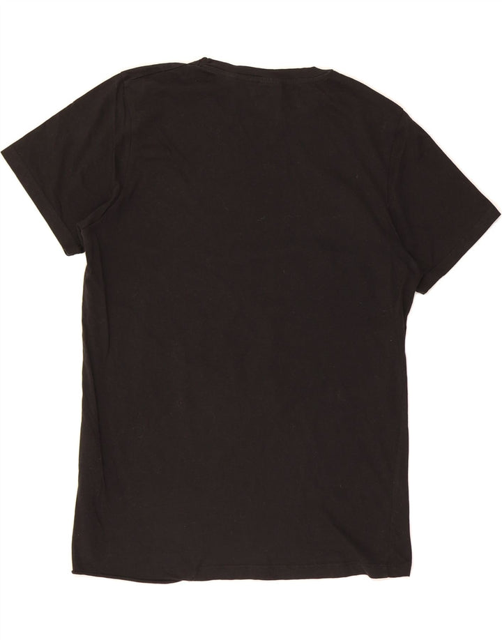 JACK & JONES Mens Core Graphic T-Shirt Top Medium Black Cotton Vintage Jack & Jones and Second-Hand Jack & Jones from Messina Hembry 
