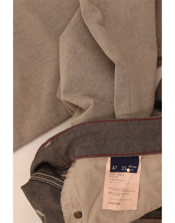 Trussardi Straight Jeans til mænd W31 L33 Grå bomuld