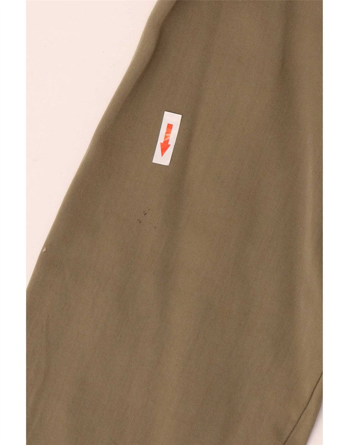 Zara Γυναικείο ανοιχτό πανωφόρι UK 14 Medium Khaki Lyocell