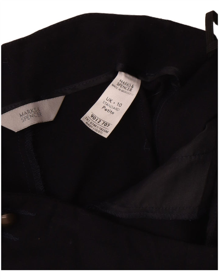 Marks & Spencer Bermuda Shorts til kvinder UK 10 Small W30 Navy Blue Polyester