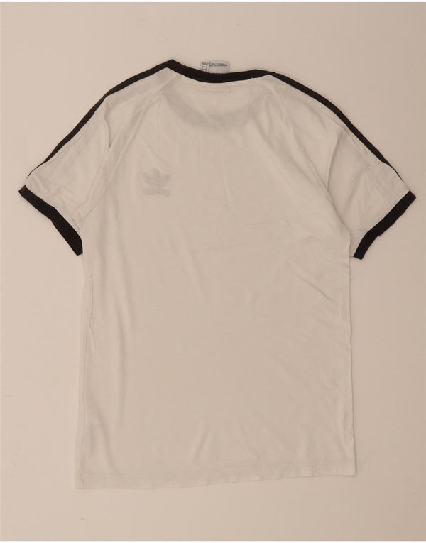 Adidas Męska Koszulka Top Mała Biała Bawełna