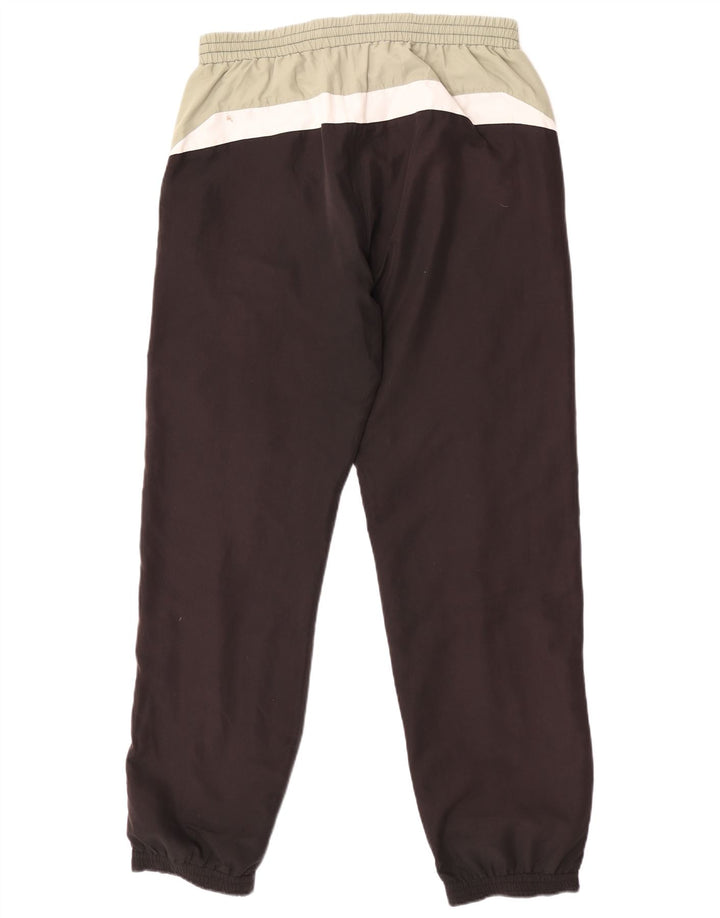 Kappa Mens Tracksuit Trousers Joggers Large Black Colourblock Polyester