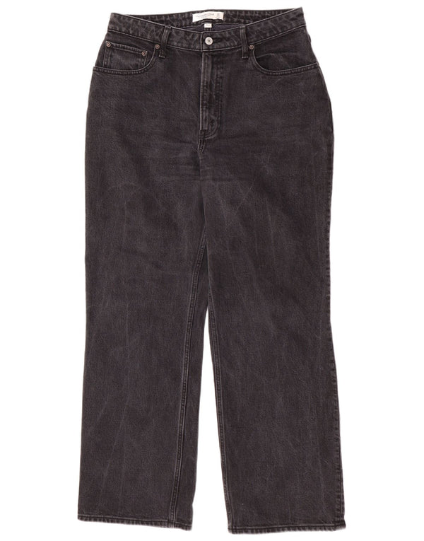 Abercrombie & Fitch Jean taille haute pour femme US 10 Large W30 L30 Gris
