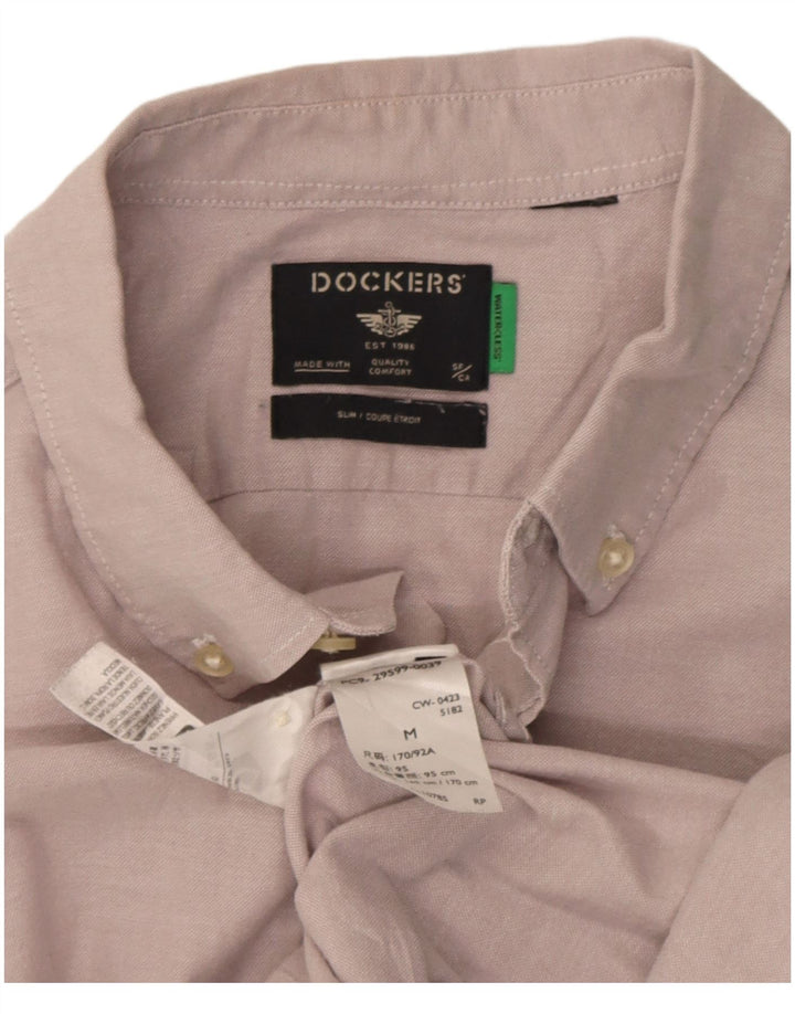 Cămașă subțire pentru bărbați Dockers, bumbac roz mediu