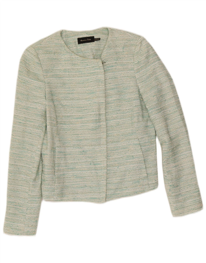Massimo Dutti Γυναικείο μπουφάν σακάκι με φερμουάρ EU 38 Small Green Flecked