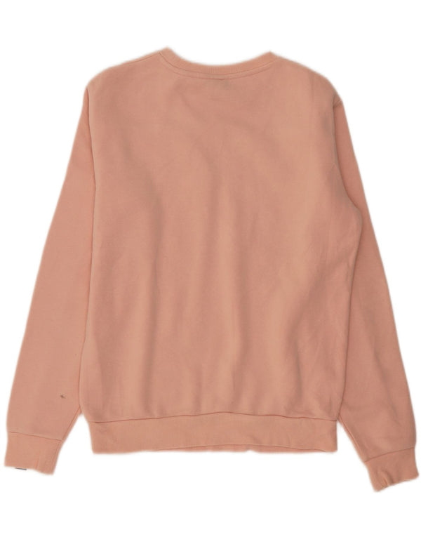 Ellesse Womens Graphic Oversized Sweatshirt Pullover UK 10 Small Orange