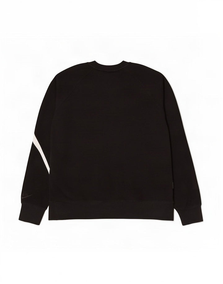 Nike Herre grafisk sweatshirt Jumper Medium Sort Bomuld