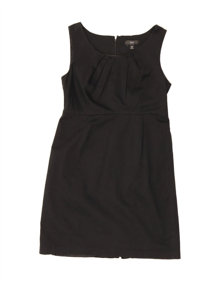 MOSSIMO Womens Sleeveless Sheath Dress US 14 XL Black Cotton Vintage Mossimo and Second-Hand Mossimo from Messina Hembry 