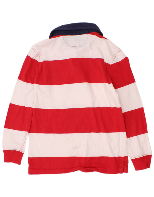 Polo Ralph Lauren Boys Long Sleeve Rugby Shirt 6-7 Years Red Striped