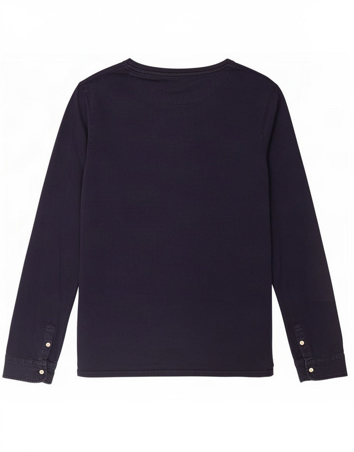 Scotch & Soda Haut à Manches Longues Homme Bleu Marine Large Coton