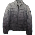 ARMANI JEANS Womens Padded Jacket EU 40 Medium Grey Colourblock Polyester Vintage Armani Jeans and Second-Hand Armani Jeans from Messina Hembry 