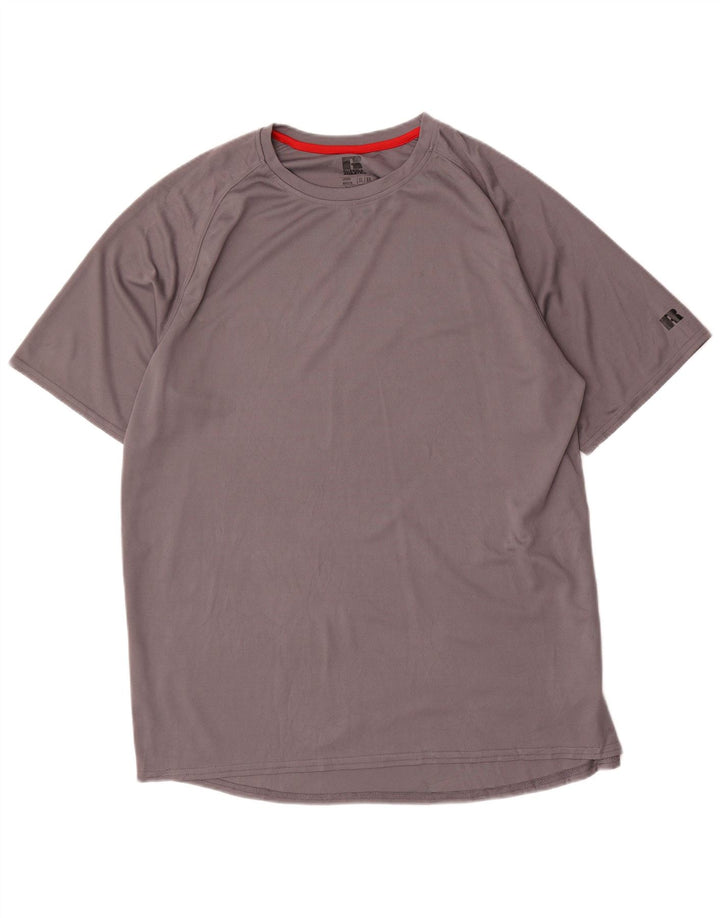 T-shirt męski RUSSELL ATHLETIC Top XL, szary, poliester