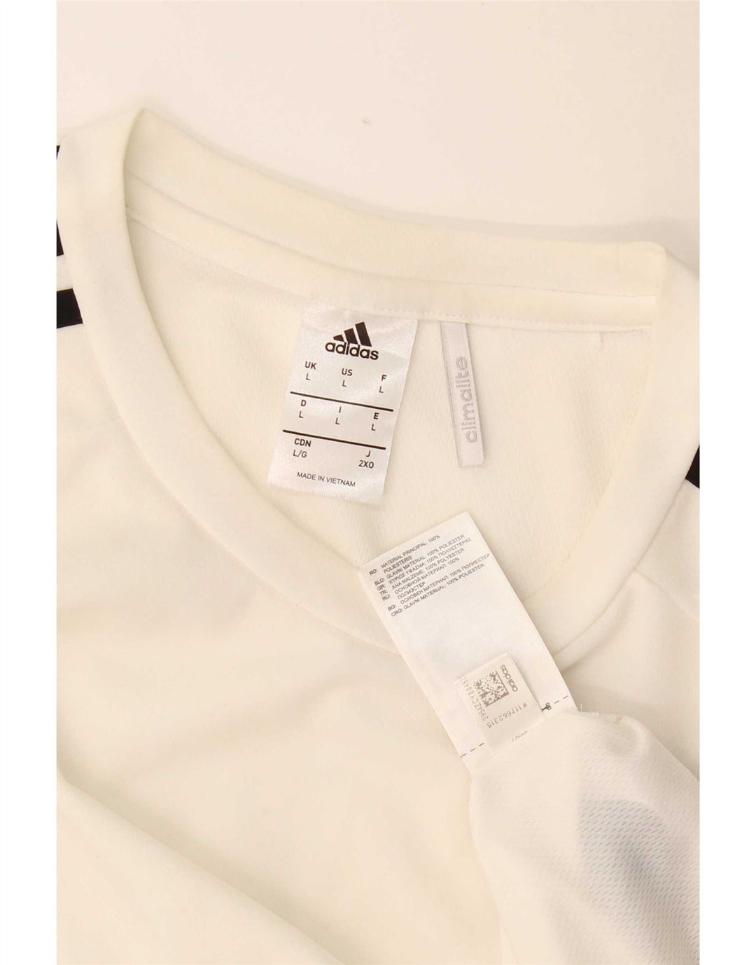 Adidas Ανδρικό T-Shirt Climalite Top Large White Polyester