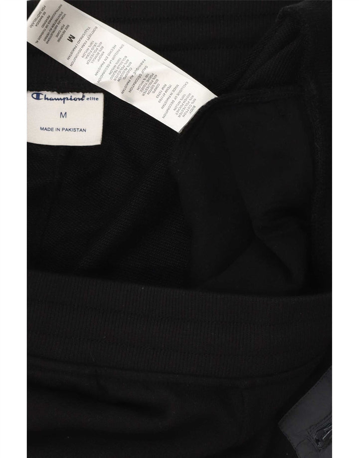 Champion Mens Cargo Tracksuit Trousers Joggers Medium Black Cotton