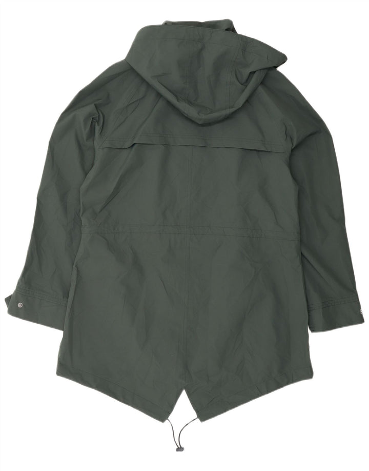 Impermeabile con cappuccio da donna Marks & Spencer UK 14 Large Verde Poliestere
