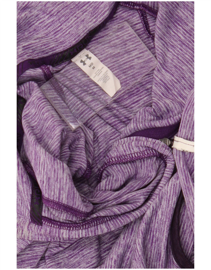 Under Armour Womens Pullover Tracksuit Top UK 12 Medium Purple Flecked