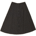 VINTAGE Womens A-Line Skirt W26 Small Black Spotted Vintage Vintage and Second-Hand Vintage from Messina Hembry 