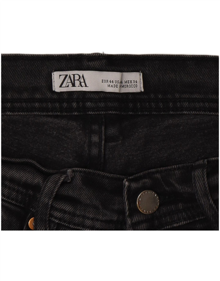 Zara Mens Slim Jeans EU 44 Large W34 L30 Grey Cotton