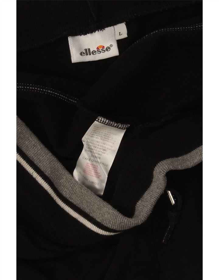 Pantaloncini sportivi da uomo Ellesse grandi in cotone nero
