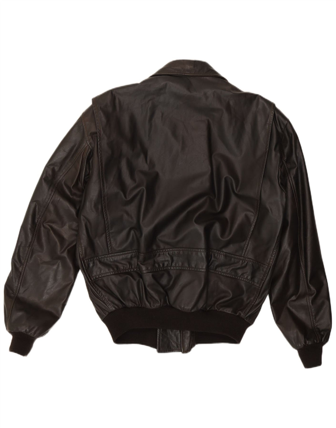 Vintage Mens Leather Jacket IT 48 Medium Brown