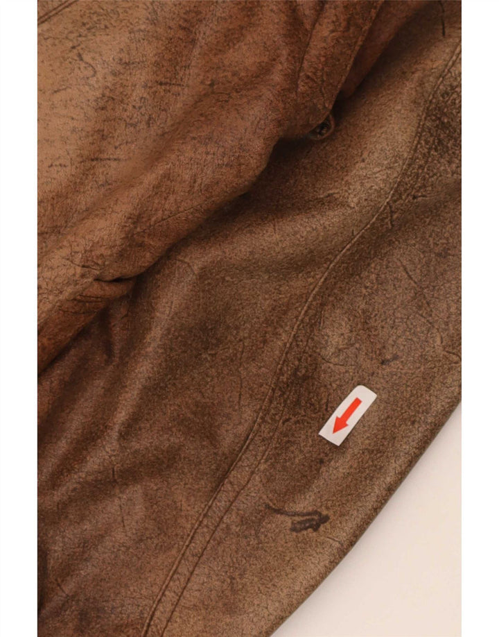 Trapper Ανδρικό Δερμάτινο Μπουφάν IT 46 Small Brown