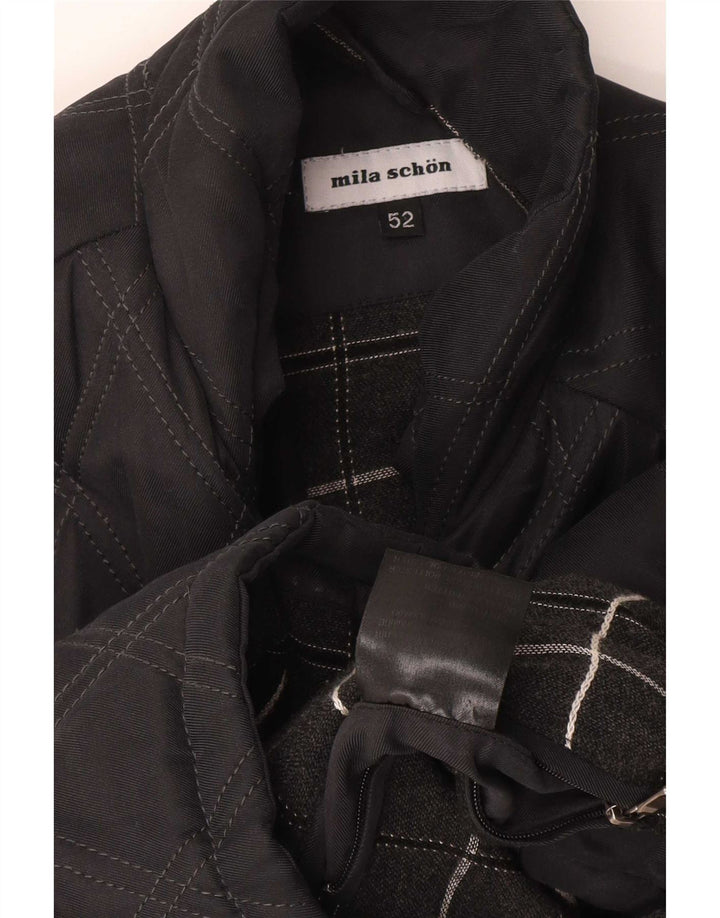 Mila Schon Chaleco acolchado para mujer EU 52 4XL Poliéster negro