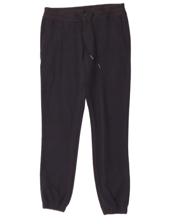 Massimo Dutti Mens Joggers Casual Trousers Small W30 L30 Navy Blue