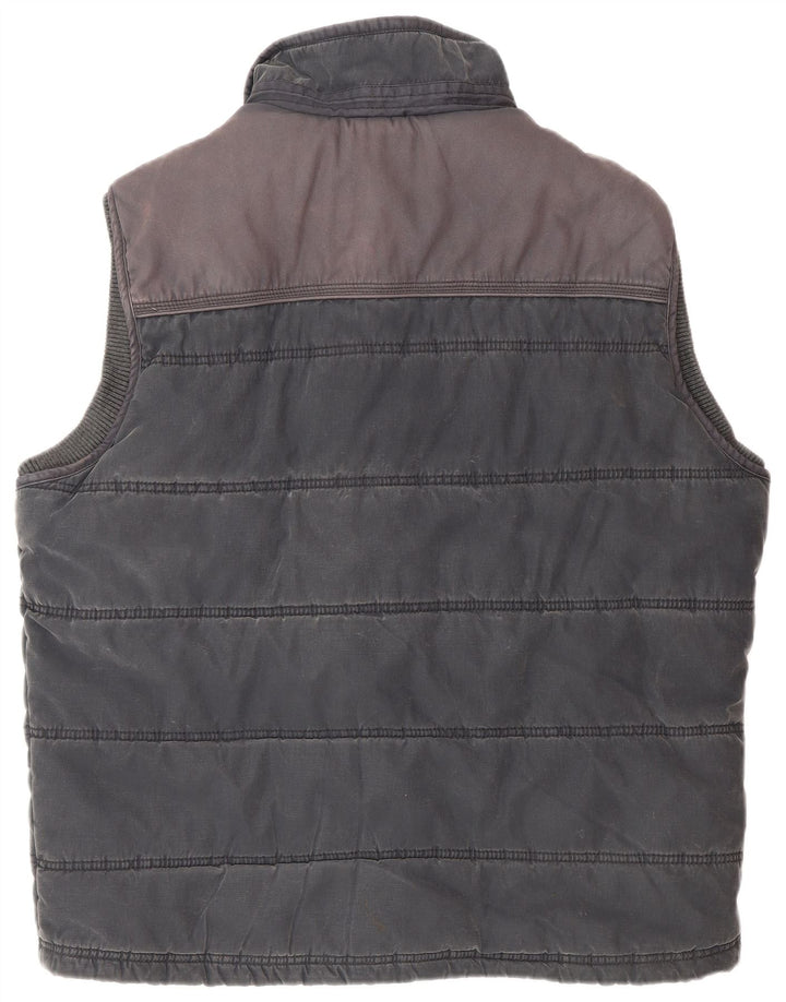 Fat Face Mens Padded Gilet UK 42 XL Navy Blue Polyester