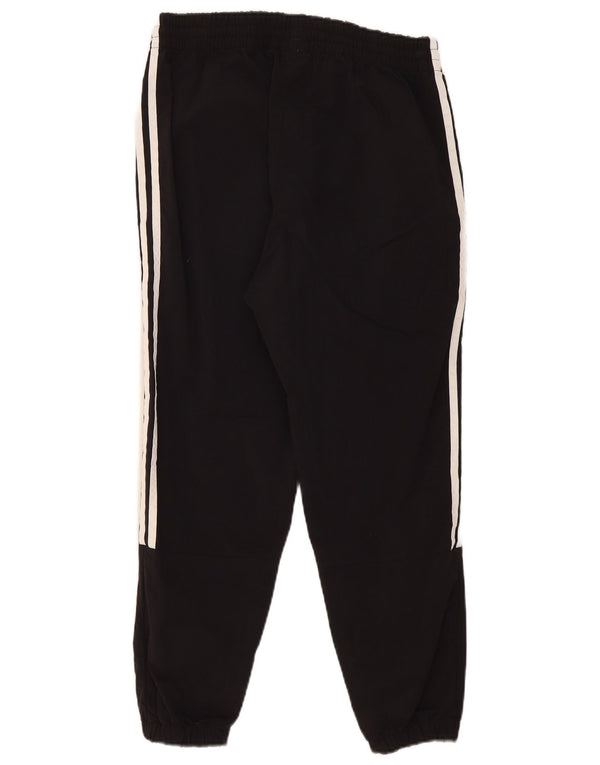 Adidas Mens Crop Tracksuit Trousers Joggers Medium Black Nylon