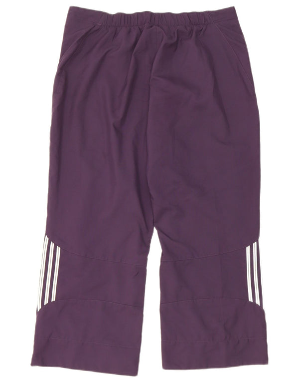 Adidas Damen Caprihose UK 12 Medium W28 L21 Lila Polyester