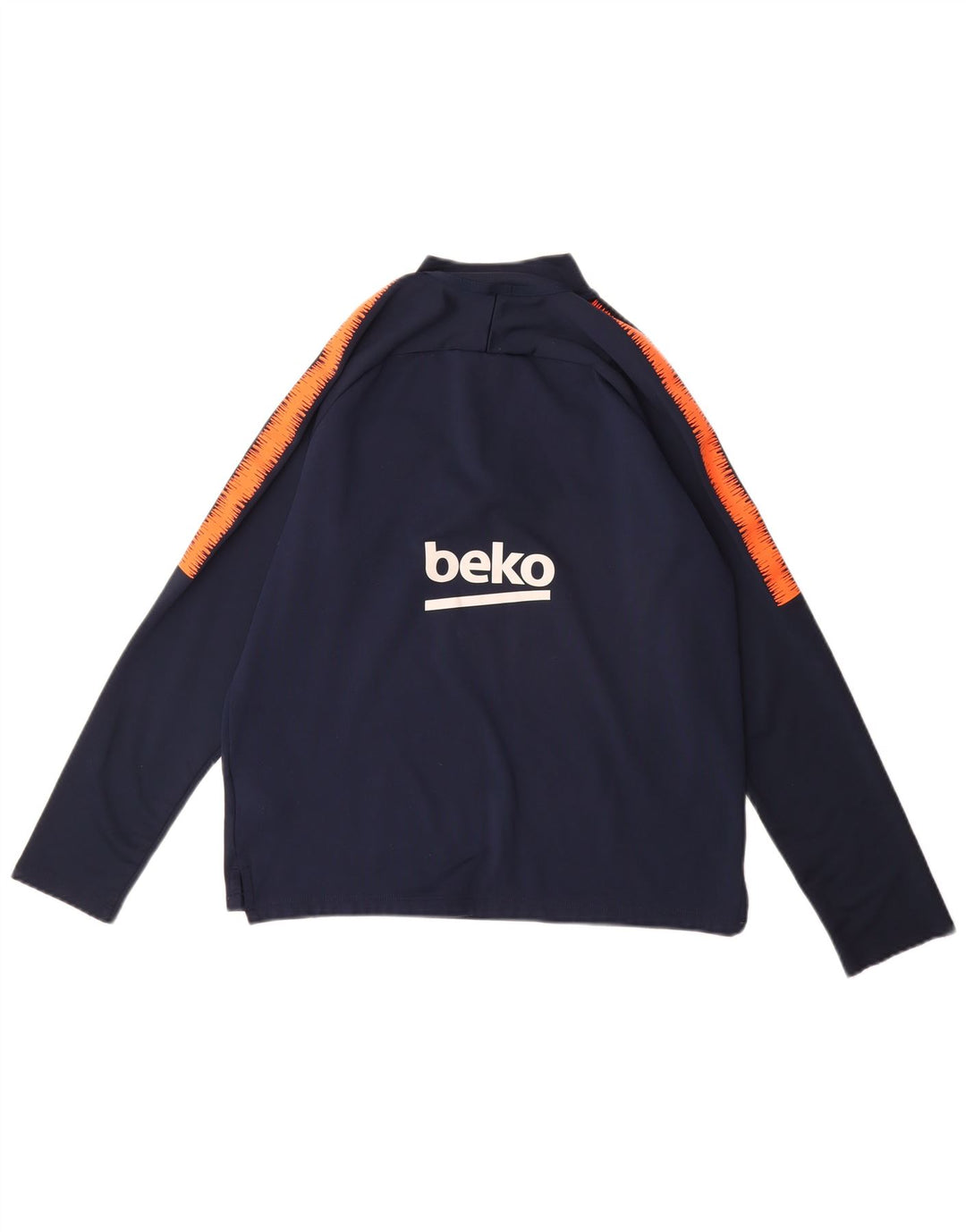 NIKE drenge grafisk sweater træningsdragt top 13-14 år marineblå farveblok