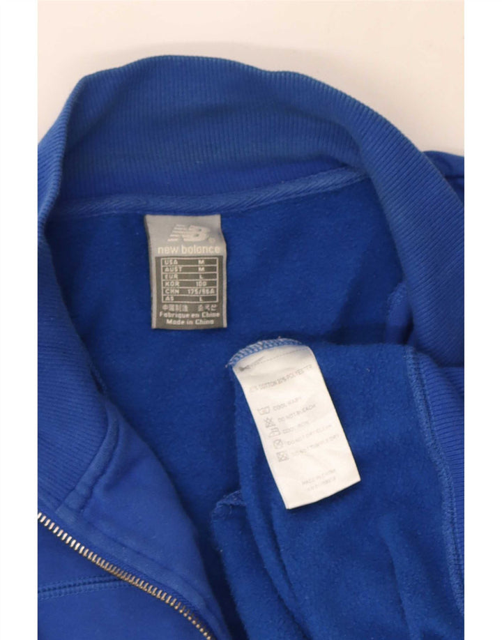 New Balance Veste de Survêtement Homme Bleu Moyen Coton