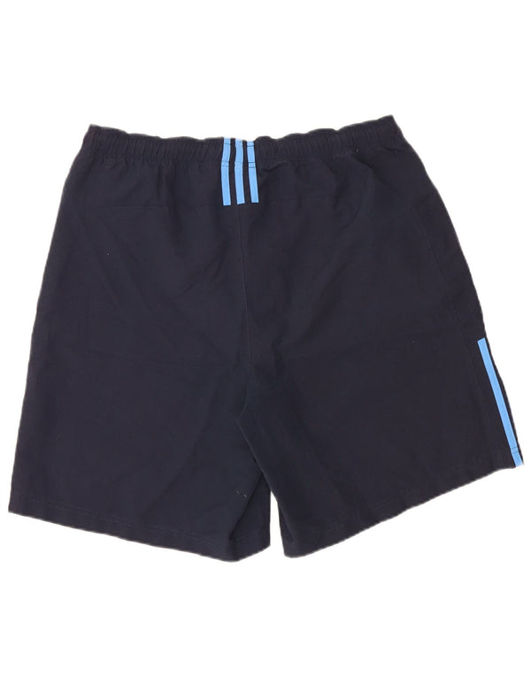Pantaloncini sportivi da uomo Adidas Large blu navy in poliestere
